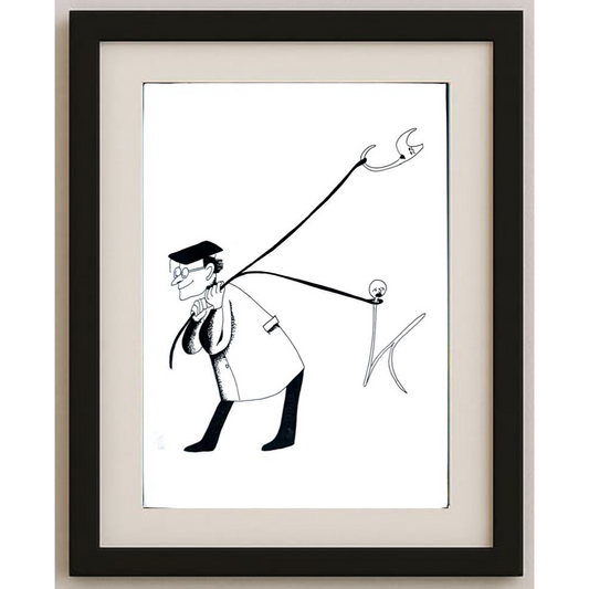 Leila Mir Keshvari 29x21cm Orijinal Karikatür BOD01252