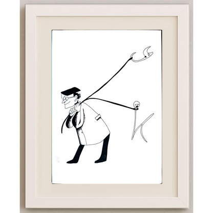 Leila Mir Keshvari 29x21cm Orijinal Karikatür BOD01252