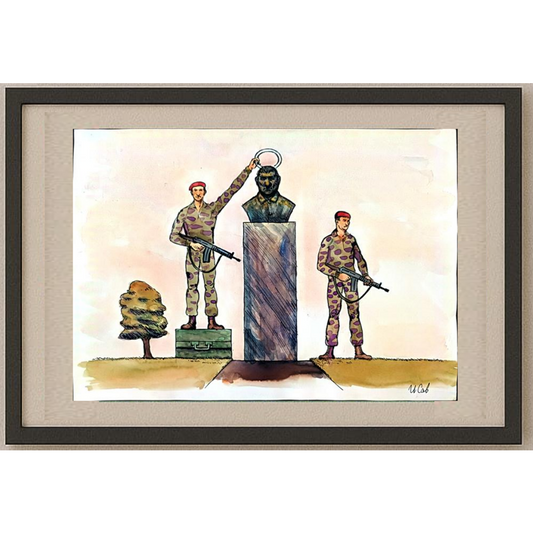 Ilian Savkov 43x30cm Orijinal Karikatür BOD01254