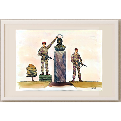 Ilian Savkov 43x30cm Orijinal Karikatür BOD01254