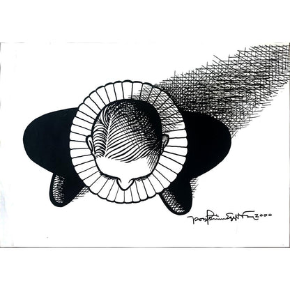 Porfarin Eggerson 43x30cm Orijinal Karikatür BOD01255