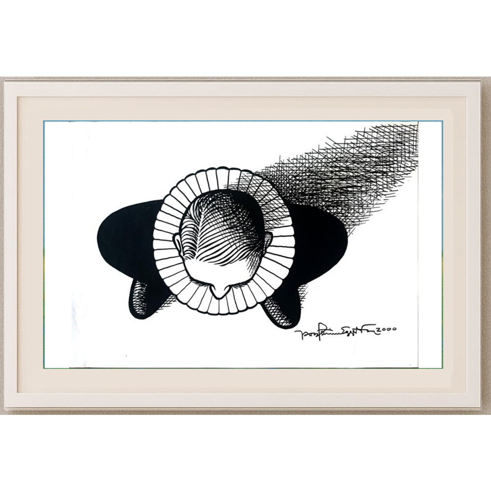 Porfarin Eggerson 43x30cm Orijinal Karikatür BOD01255