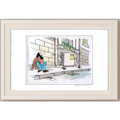 Frantisek Kratochvil 29x21cm Orijinal Karikatür BOD01260