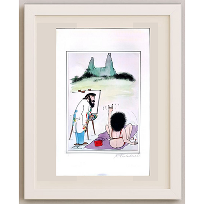 Frantisek Kratochvil 43x30cm Orijinal Karikatür BOD01263