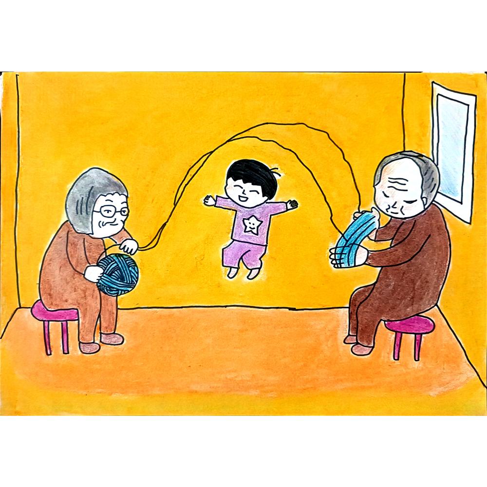 Jiahao Liu 29x21cm Orijinal Karikatür BOD01266