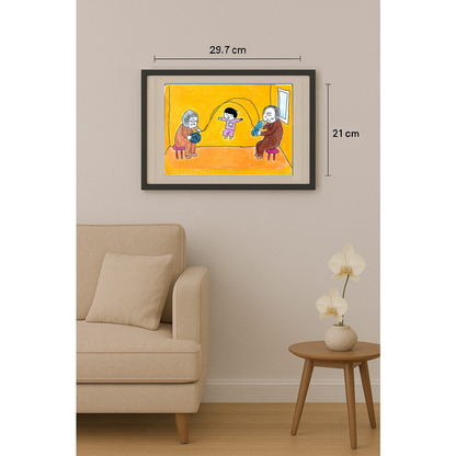 Jiahao Liu 29x21cm Orijinal Karikatür BOD01266