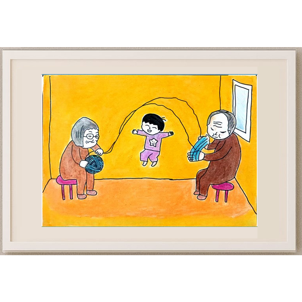 Jiahao Liu 29x21cm Orijinal Karikatür BOD01266