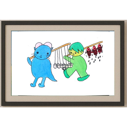 Hao Qing 29x21cm Orijinal Karikatür BOD01267