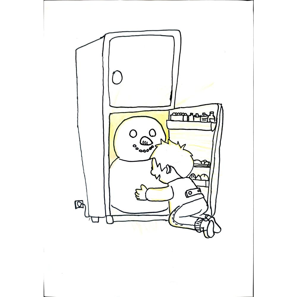 Liu Bowen 29x21cm Orijinal Karikatür BOD01272