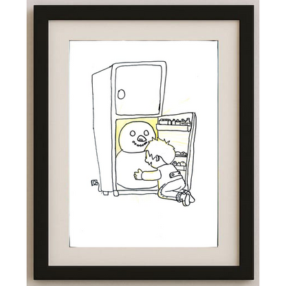 Liu Bowen 29x21cm Orijinal Karikatür BOD01272