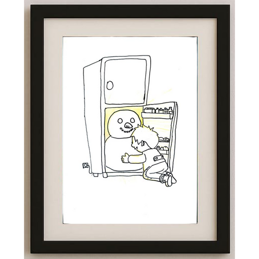 Liu Bowen 29x21cm Orijinal Karikatür BOD01272