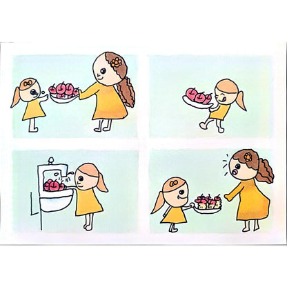 Hao Qing 29x21cm Orijinal Karikatür BOD01273