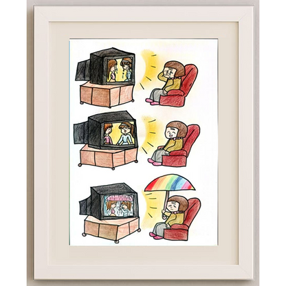 Li Han Meng 29x21cm Orijinal Karikatür BOD01274