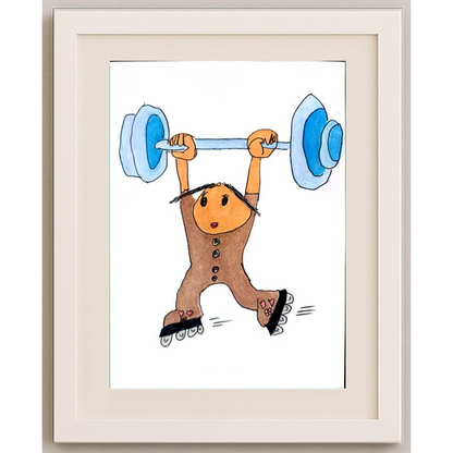 Jin Wen Wang 29x21cm Orijinal Karikatür BOD01276