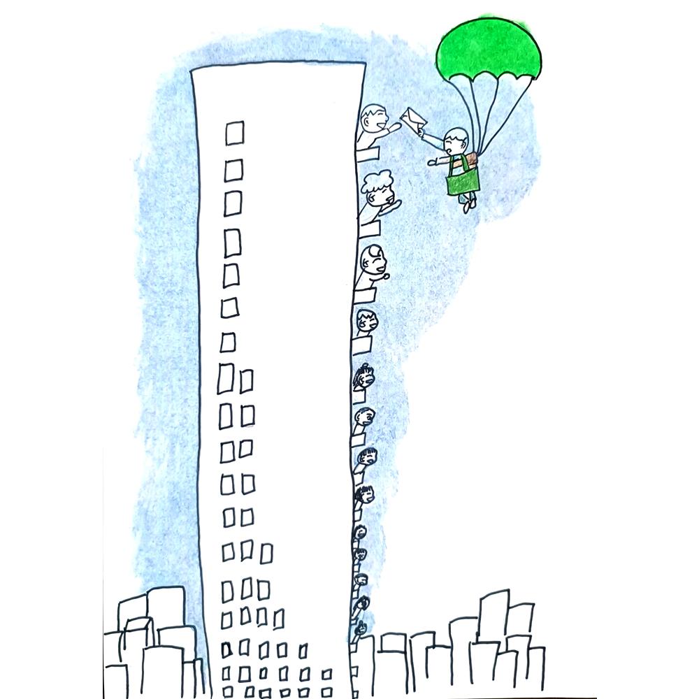 Zhang Si Qi 29x21cm Orijinal Karikatür BOD01279