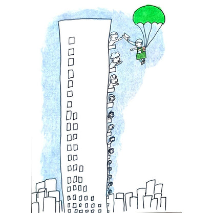 Zhang Si Qi 29x21cm Orijinal Karikatür BOD01279