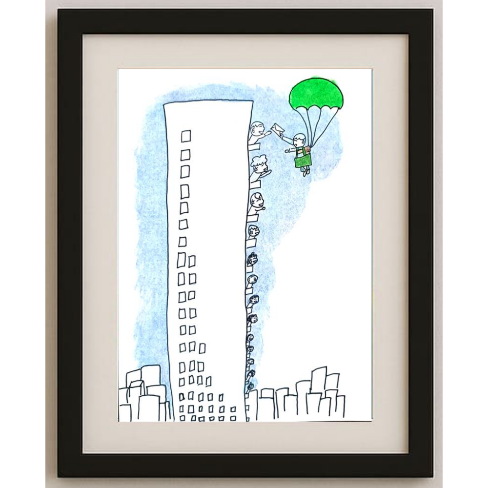 Zhang Si Qi 29x21cm Orijinal Karikatür BOD01279