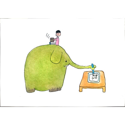 Mu Yujba 29x21cm Orijinal Karikatür BOD01283