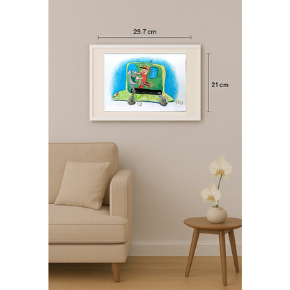 Zhang A He 29x21cm Orijinal Karikatür BOD01285