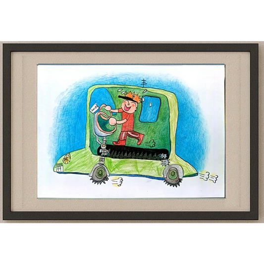 Zhang A He 29x21cm Orijinal Karikatür BOD01285