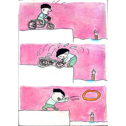 Yuan Yilin 29x21cm Orijinal Karikatür BOD01286
