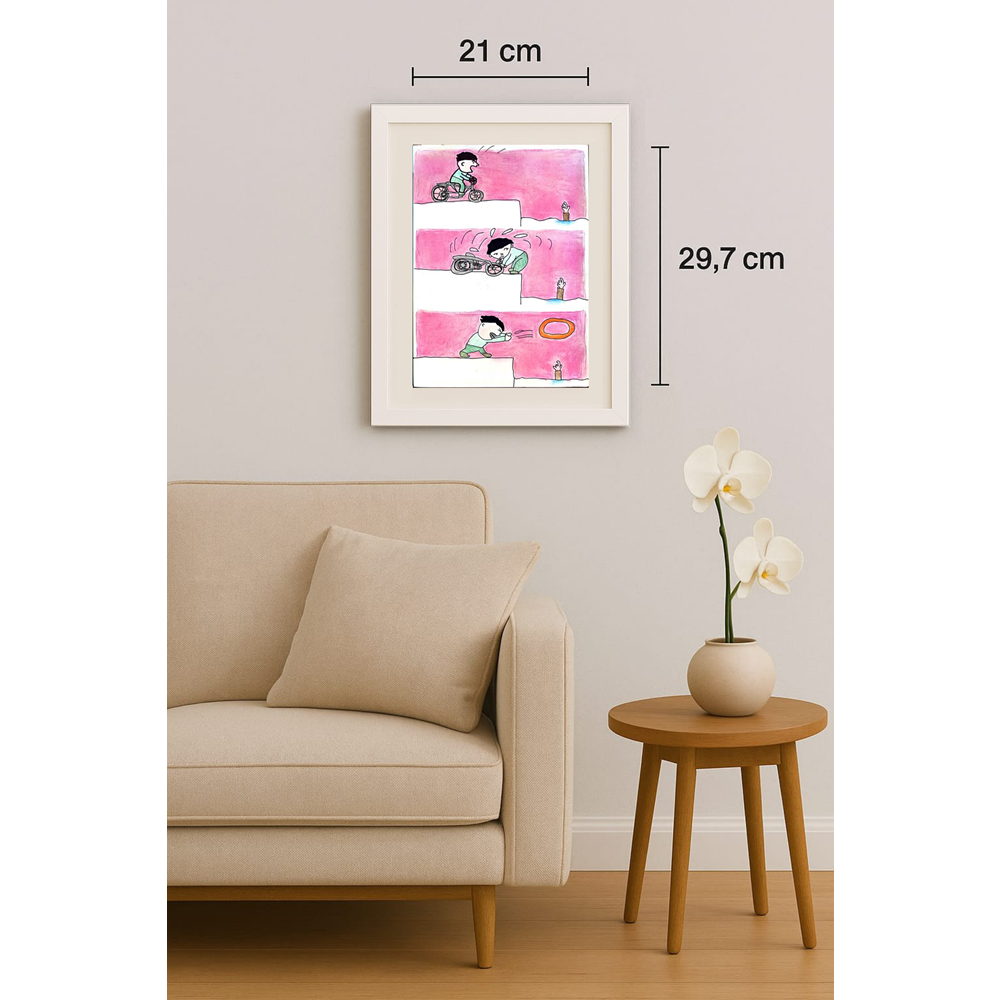 Yuan Yilin 29x21cm Orijinal Karikatür BOD01286