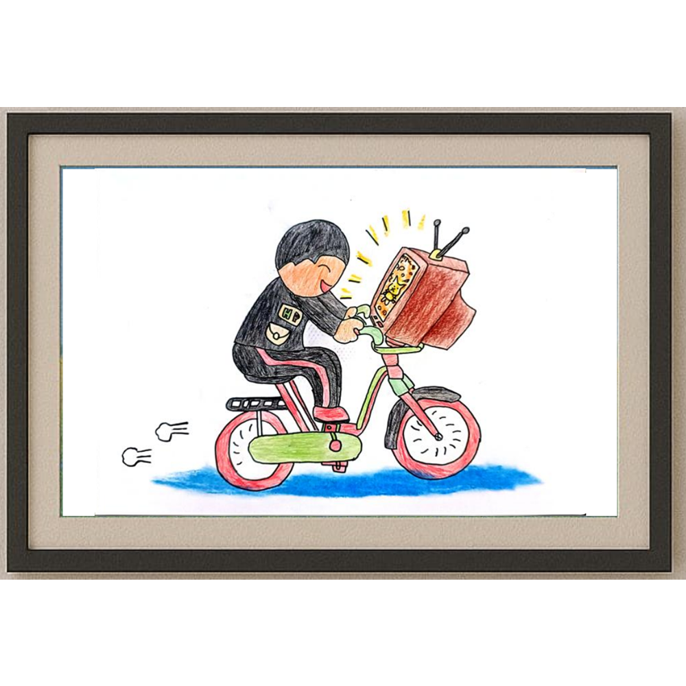 Jiahao Liu 29x21cm Orijinal Karikatür BOD01289