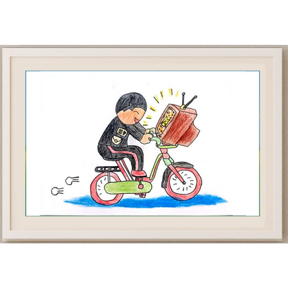Jiahao Liu 29x21cm Orijinal Karikatür BOD01289