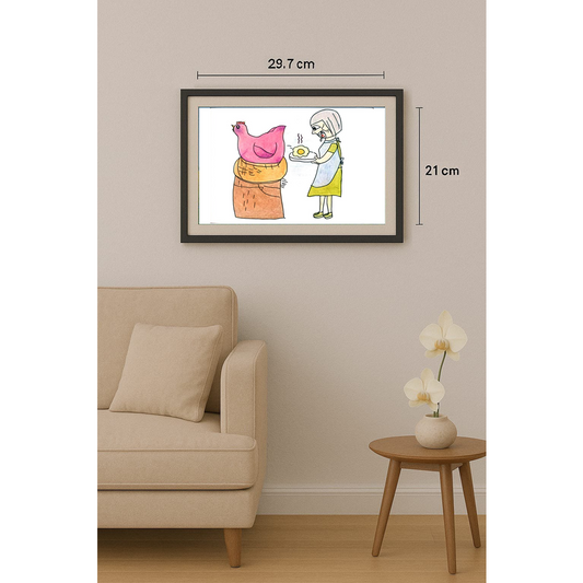 Li Han Meng 29x21cm Orijinal Karikatür BOD01293