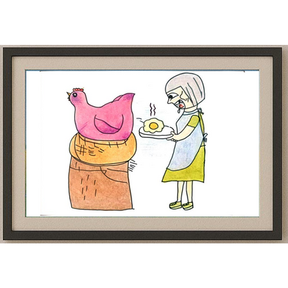 Li Han Meng 29x21cm Orijinal Karikatür BOD01293