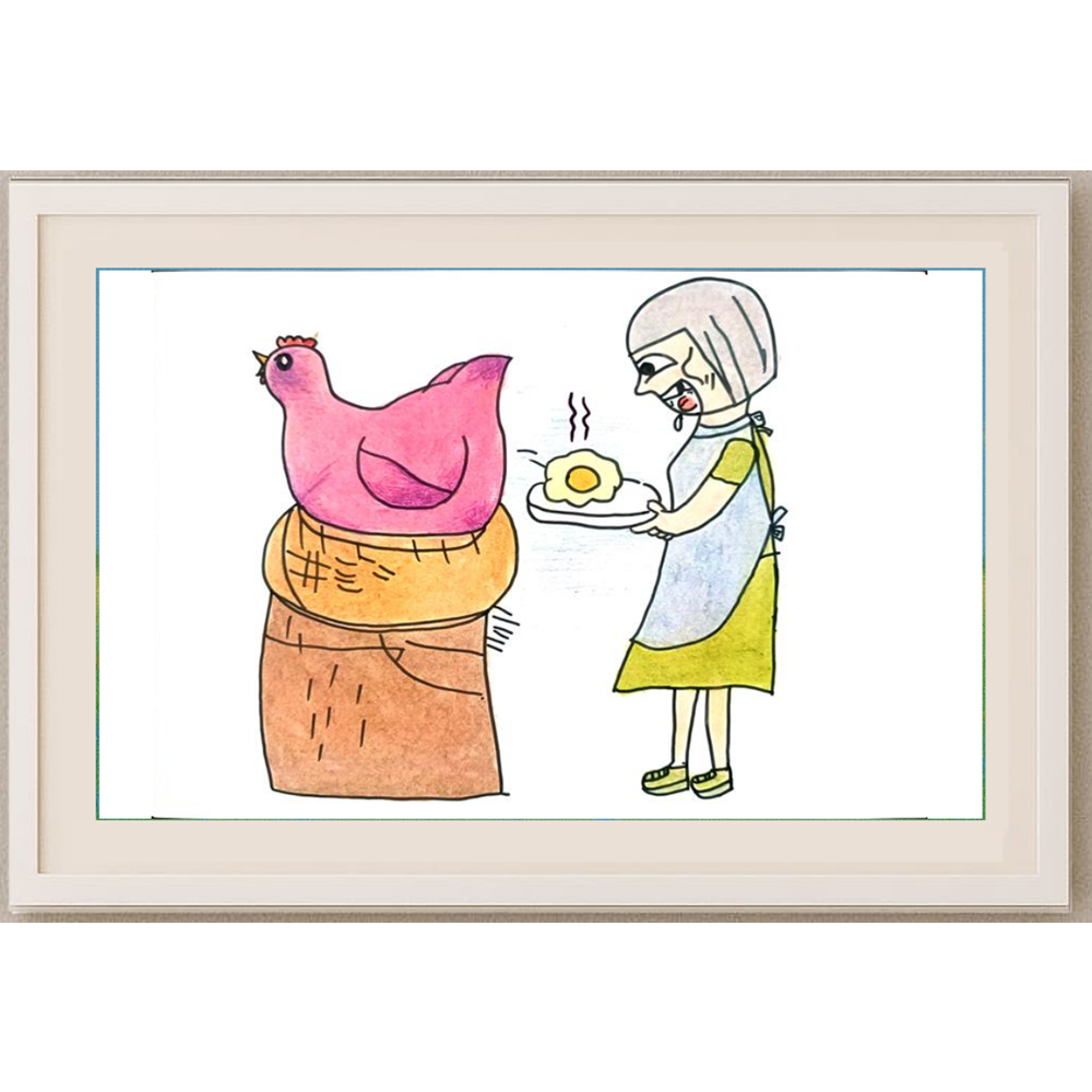 Li Han Meng 29x21cm Orijinal Karikatür BOD01293