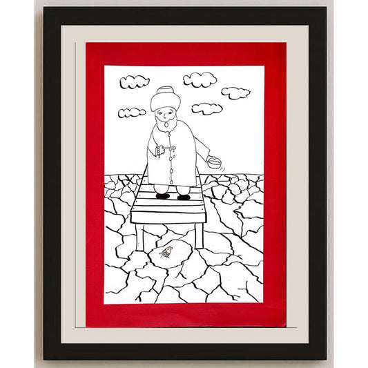Kutay Ekmen 29x21cm Orijinal Karikatür BOD01295