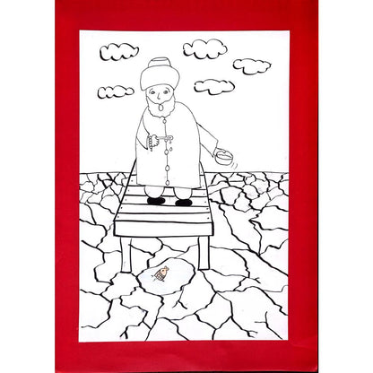 Kutay Ekmen 29x21cm Orijinal Karikatür BOD01295