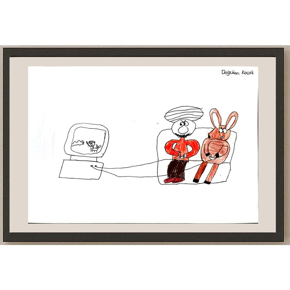 Doğukan Koçak 35x25cm Orijinal Karikatür BOD01301