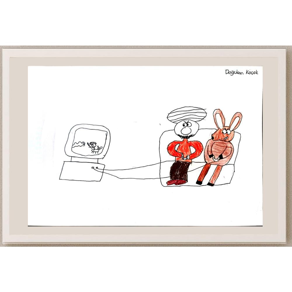 Doğukan Koçak 35x25cm Orijinal Karikatür BOD01301