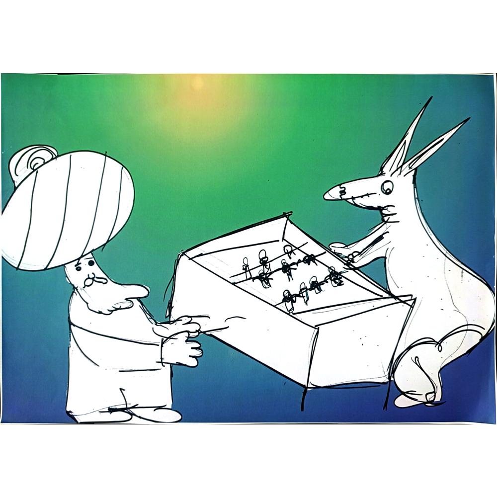 Ayşe Arkın 35x25cm Orijinal Karikatür BOD01303