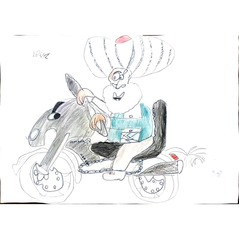 Batuhan Bezcioğlu 29x21cm Orijinal Karikatür BOD01306