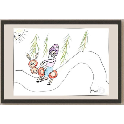 Hilal Yıldız 29x21cm Orijinal Karikatür BOD01307