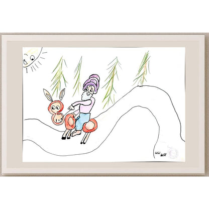 Hilal Yıldız 29x21cm Orijinal Karikatür BOD01307