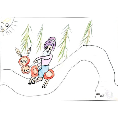 Hilal Yıldız 29x21cm Orijinal Karikatür BOD01307