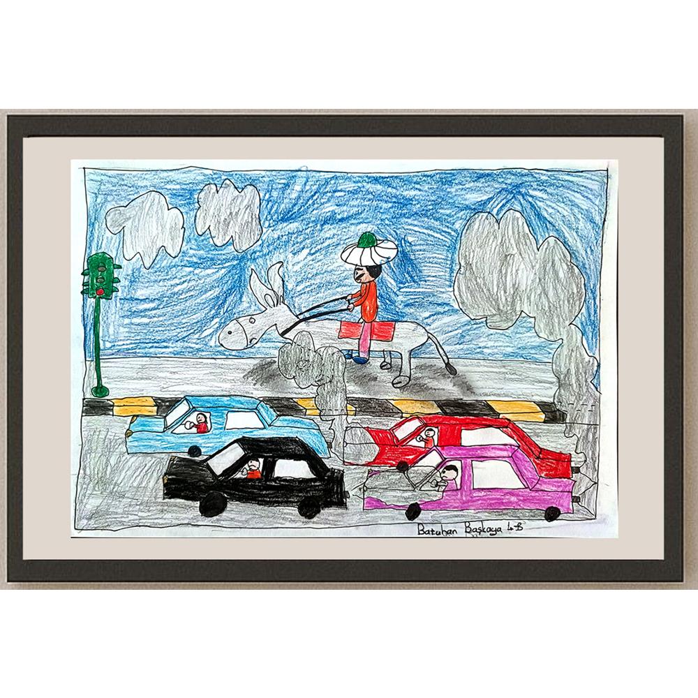 Batuhan Başkaya 29x21cm Orijinal Karikatür BOD01309
