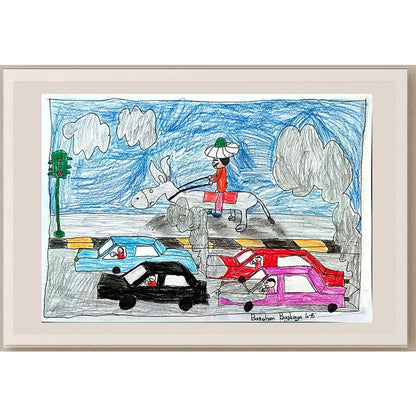 Batuhan Başkaya 29x21cm Orijinal Karikatür BOD01309