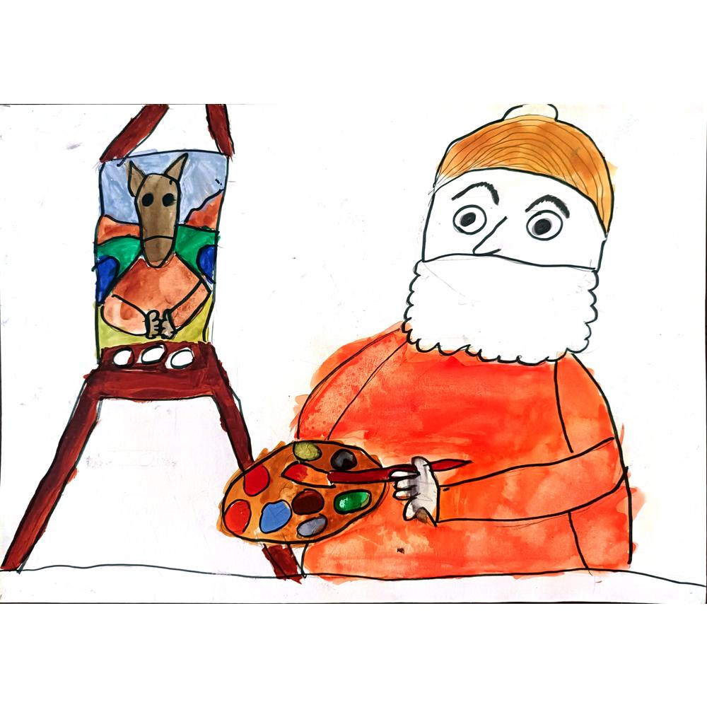 Selin Ertan 29x21cm Orijinal Karikatür BOD01314