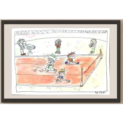 Ece Köseoğlu 29x21cm Orijinal Karikatür BOD01315