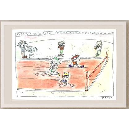 Ece Köseoğlu 29x21cm Orijinal Karikatür BOD01315
