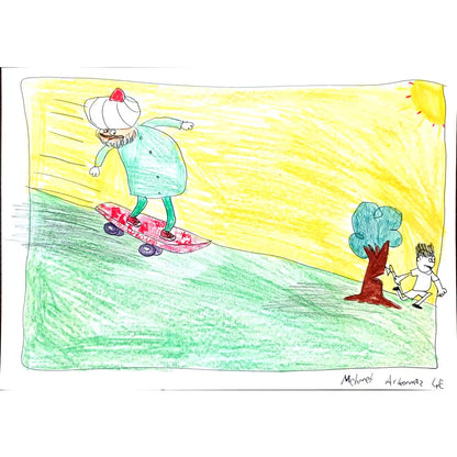 Mehmet Arıkonmaz 29x21cm Orijinal Karikatür BOD01319