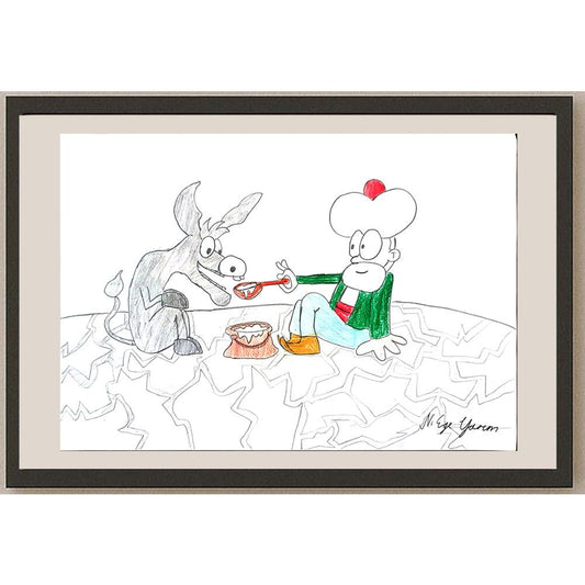 Ege Yarım 29x21cm Orijinal Karikatür BOD01321