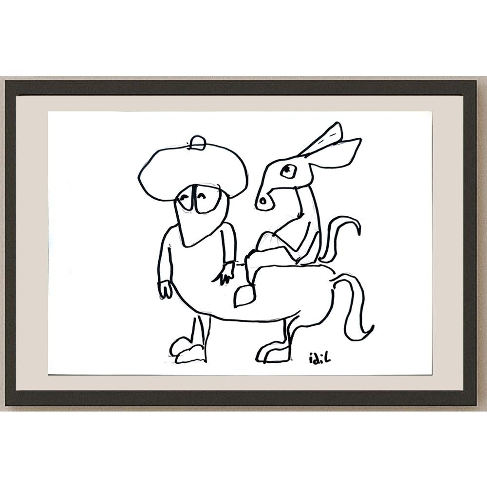 İdil Abanoz 21x15cm Orijinal Karikatür BOD01322