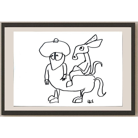 İdil Abanoz 21x15cm Orijinal Karikatür BOD01322