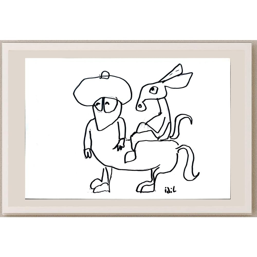 İdil Abanoz 21x15cm Orijinal Karikatür BOD01322